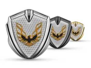 Pontiac Metal Abovedado Emblema Sumo Manera Desliz Diseño
